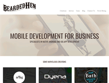 Tablet Screenshot of beardedhen.com